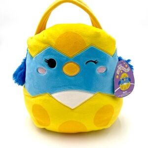 Squishmallows 2024 Plush Easter Basket 12" Bebe Bluebird Egg Spring NWT